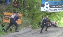 Fotograaf maakt het wel héél spannend tijdens rally in Kroatië