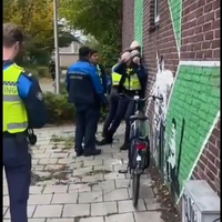 Droeftoeters van handhaving Eindhoven pakken oude man met hond hard aan om het wildplassen