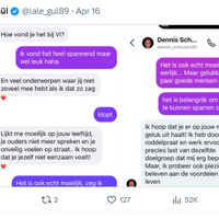 Lale Gül deelt persoonlijke appjes van Schouteen