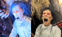 Haunted house pakt uit met een wel héél enge animatronic