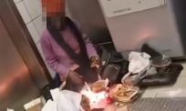 Vrouw kookt op metrostation Brussel en video gaat viraal