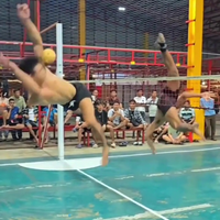 Voetvolleybadmintonbal