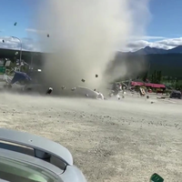 Dust devil heeft honger