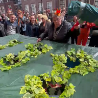 Gerda slaat er op los op koningsdag