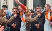 Danny de Munk duikt op bij straatkaraoke en maakt Koningsdag compleet los