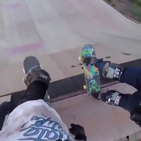 Skateboardwissel mid air!