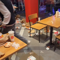 Burger King Arnhem tijdens Koningsdag