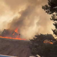 Grote brand op militair oefenterrein 't Harde