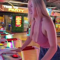 Meisje gaat voor de topscore