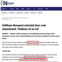 Natuurbrand zorgt voor drama