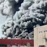 Grote brand in Waalwijk