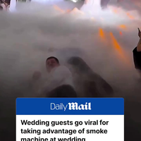 Handig die rookmasjien 