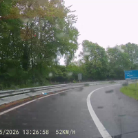 Lekker brake checken op rotonde