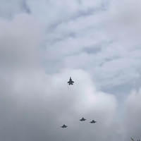 Missing man formation met F-35s