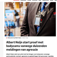 Bodycams bij de zelfscankassa's