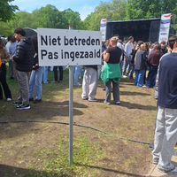 Op het bevrijdingsfestival in Rotterdam
