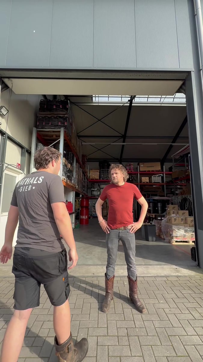 Even een klein biertje met dit mooie weer