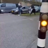 Vechten voor stoplicht