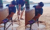 Whitney Houston Challenge op vakantie krijgt geniale twist met slapende vriend
