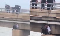 Verdachte springt van megabrug bij New Orleans na bizarre politieachtervolging