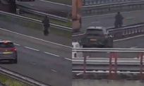 Fatbike-rijder duikt ineens op tussen verkeer op A16 bij Rotterdam
