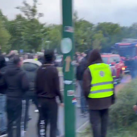 Brandweer Loosdrecht tegengehouden door menigte