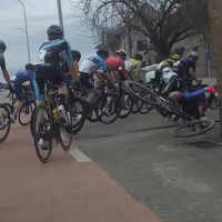 Scherp bochtje in de koers