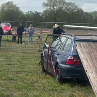 Op de kop op oldtimerfestival