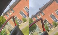Video van ingegooide ruit bij woning in Stadskanaal gaat viraal