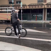 Moonwalk op de fiets