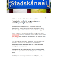 Ruitengooier Stadskanaal opgepakt