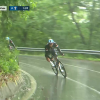 Uitglijdertje Kelland O'Brien in de Ronde van Hongarije