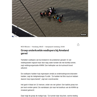 Onderkoelde wadlopers gered met heli