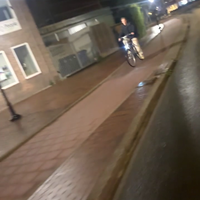 Dronken wheelie gaat fout