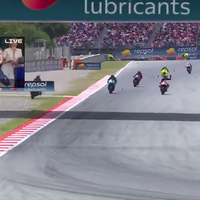 Klappertje van Alex Márques bij de Moto GP