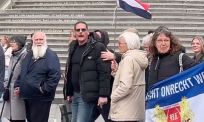 "Nazi's" in Utrecht tijdens het Nationaal Protest