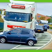 Oma duikt er voor! | Dumpert Dashcam 66