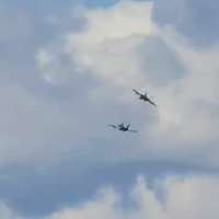 Botsing tussen twee EA-18G Growlers tijdens Air Show