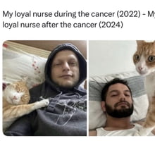 "Dude if you die there's no one to feed me, you're gonna get through this"