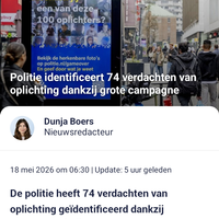 74% geïdentificeerd!