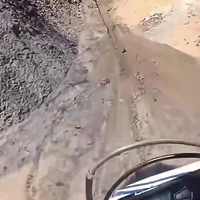 Motorcrosser ziet mooie helling
