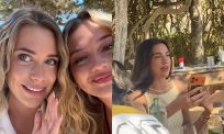 Victoria Vermeer schrikt zich rot als ze ineens Dua Lipa op Ibiza spot
