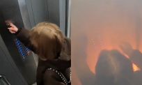 Powerbank vliegt in brand in lift, vrouw zit opgesloten in rookcabine
