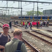 Demo op het spoor 