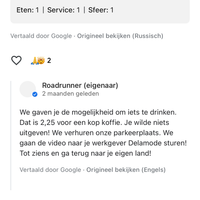 Koffie duur? Parkeergeld? 