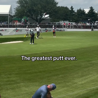 Scottie Scheffler voor de birdie 