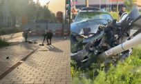 Heftige aftermath van zware crash op Klaprozenweg vastgelegd: ravage en paniek op straat