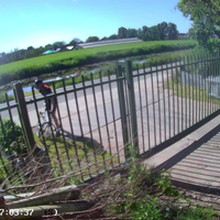 Wielrenner met warrrrme worst heeft paniek