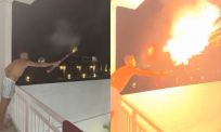Zo moet je dus écht geen vuurwerk afsteken