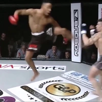 Pronken tijdens een potje mma